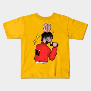 Bunny Man Kids T-Shirt